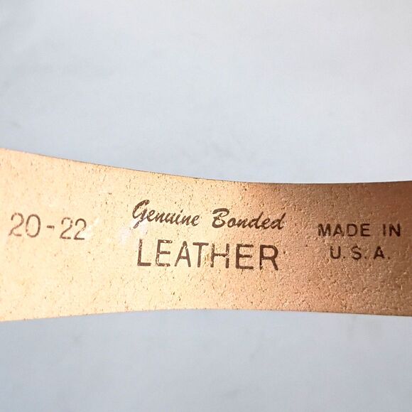 Vintage 90s Teenage Mutant Ninja Turtles Leather Belt Kids Size 20-22" TMNT - Picture 5 of 8